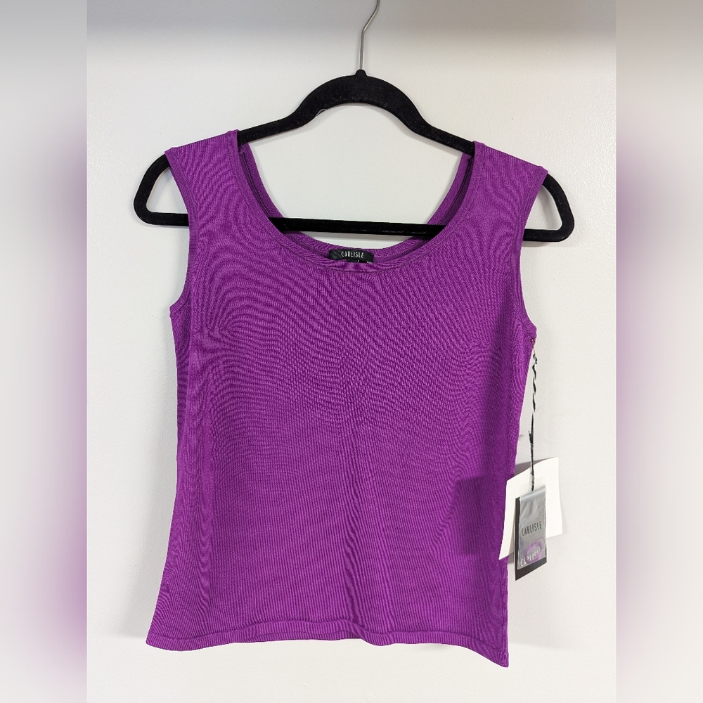 carlisle Purple Tank Top New With Tags No Flaws Size Small